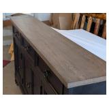 G - Liberty Furniture Hall Buffet Black with Natural Top