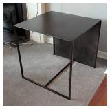 LR - Ethan Allen Black Metal Side Table
