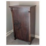 LR - Vintage Mahogany Storage Cabinet with Shelves / Vintage Mahogany Music Cabinet with Shelves