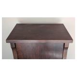 LR - Vintage Mahogany Storage Cabinet with Shelves / Vintage Mahogany Music Cabinet with Shelves