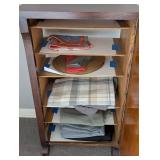 LR - Vintage Mahogany Storage Cabinet with Shelves / Vintage Mahogany Music Cabinet with Shelves