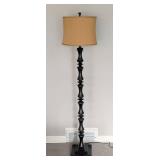 LR - Bronze Floor Lamp with Tan Shade