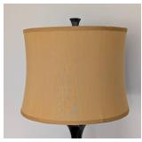 LR - Bronze Floor Lamp with Tan Shade