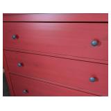 UL - Red Three-Drawer Dresser