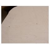 UL - Cream Painted Accent Table with Carved Details