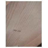 UL - Cream Painted Accent Table with Carved Details