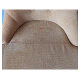 LR - Pair of Pier 1 Upholstered Side Chairs with Button Tufting