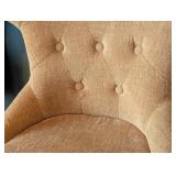 LR - Pair of Pier 1 Upholstered Side Chairs with Button Tufting