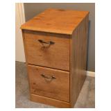 UL - Wood 2-Drawer File Cabinet with Metal Handles