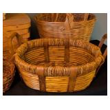 LR - Collection of 8 Decorative Woven Baskets Assorted Styles