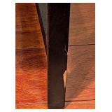 SR - Pair of IKEA Black Wood Dining Chairs with Cushions