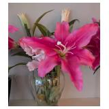 LR - Set of 6 Faux Floral Arrangements in Various Vases