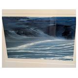 LR - Pair of Framed Landscape Prints by Janet Coleman 2003 - Braided River and Dune 45