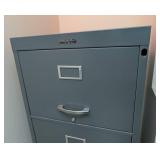 LL - 4-Drawer Gray Steel File Cabinet with Broken Lock