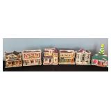 SR - Set of 6 Its a Wonderful Life Christmas Village Houses