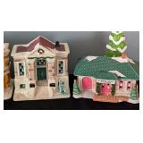 SR - Set of 6 Its a Wonderful Life Christmas Village Houses