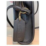 SR - Small Black Coach Leather Purse