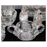 Assorted Vintage Crystal Servingware Collection Including Capri Decanter