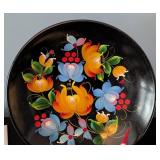 ML - Norwegian Decor Collection with Hand-Painted Plate, Trays, Candleholder, and Ceramic Pieces