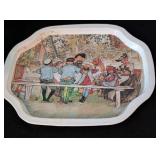 ML - Norwegian Decor Collection with Hand-Painted Plate, Trays, Candleholder, and Ceramic Pieces