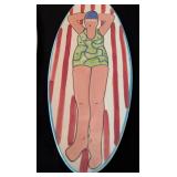 ML - Pair of Becky Denny Decorative Ceramic Plates Beach Motif