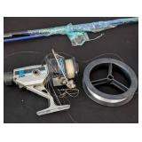 ML - Pair of Fishing Poles with Reels and Assorted Tackle Boxes and Lures