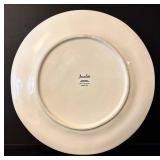 DR - Pottery Barn Scarlet 9 Dinner Plates and 10 Mugs Set with Paisley Pattern