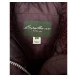 LR - Eddie Bauer Goose Down Jacket XLT Plum Quilted