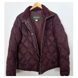 LR - Eddie Bauer Goose Down Jacket XLT Plum Quilted