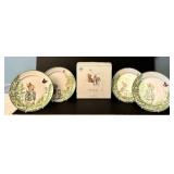 LR - Set of 8 Pottery Barn Peter Rabbit Salad Plates with Original Box
