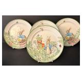 LR - Set of 8 Pottery Barn Peter Rabbit Salad Plates with Original Box