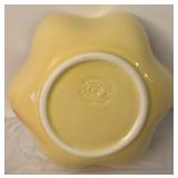 DR - Set of 9 Gayle Pittman Hospitality Yellow Stoneware Bowls with Scalloped Rim