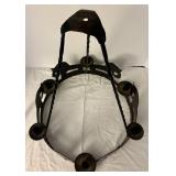 DR - Wrought Iron Farm Animal Decorated Chandelier by Little Mtn. Blacksmith, 19in Tall