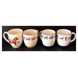 DR - Alessi Italy Metal Platter by Steven Blaess with 4 Burquest Imports Mugs