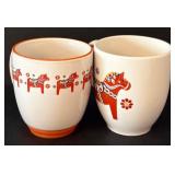 DR - Alessi Italy Metal Platter by Steven Blaess with 4 Burquest Imports Mugs