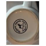 DR - Alessi Italy Metal Platter by Steven Blaess with 4 Burquest Imports Mugs