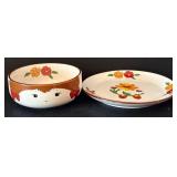 K - Set of 2 Vintage Farmer Boy and Girl Child