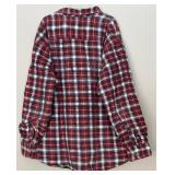 LR - Grit Iron Workwear Heavy Construction Red Plaid Flannel Shirt 2XL
