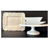 DR - Porcelain Serving Set with Dessert Stand and Decorative Platters