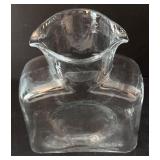 K - Lot of Glass Vases with 2004 Blenko Double Spout Pitcher