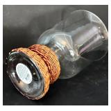 K - Lot of Glass Vases with 2004 Blenko Double Spout Pitcher