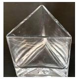 K - Lot of Glass Vases with 2004 Blenko Double Spout Pitcher