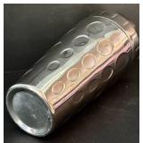 DR - Collection of Metal Kitchenware: Platter, Tiered Dessert Stand, and Cocktail Shaker