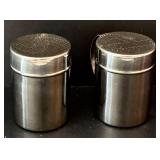 DR - Collection of Metal Kitchenware: Platter, Tiered Dessert Stand, and Cocktail Shaker