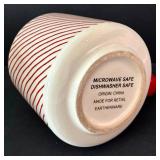 K - Set of 5 Holiday Earthenware Mugs with Festive Designs