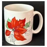 K - Set of 5 Holiday Earthenware Mugs with Festive Designs