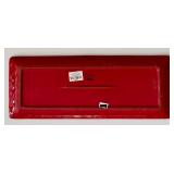 LR - 19-Inch Decorative Plastic Platter and 15x6 Inch Red TAG Ceramic Serving Platter