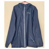 LR - Columbia Navy Blue Wind or Rain Jacket Size 2XT