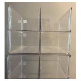 K - The Container Store Set of 9 Acrylic Storage Bins