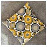 LR - Decor Collection with Pillows, Wooden Painted Fish, and New Pillow Covers